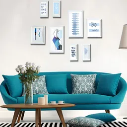 ArtzFolio White 8 Pieces Wooden Wall Photo Frames-image-38