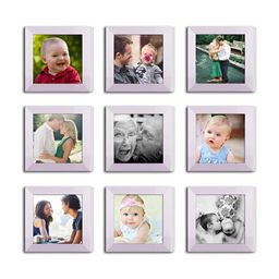 ArtzFolio White 9 Pieces Wooden Wall Photo Frames-image-89
