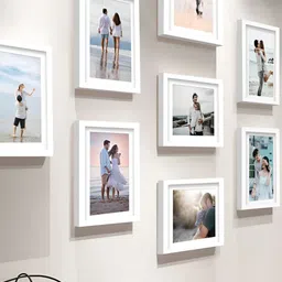Stuthi Arts White 8 Pieces Wooden Wall Photo Frames-image-14