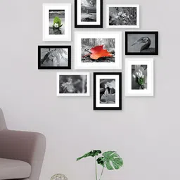Stuthi Arts White 9 Pieces Wooden Wall Photo Frames-image-34