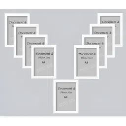 Stuthi Arts White 9 Pieces Wooden Wall Photo Frames-image-51