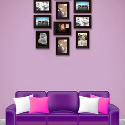 ArtzFolio Brown10 Pieces Wooden Wall Photo Frames-image-41