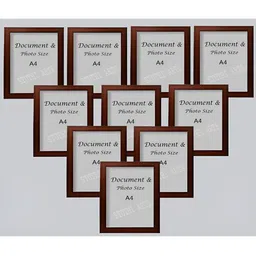 Stuthi Arts Brown 10 Pieces Wooden Wall Photo Frames-image-53