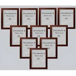 Stuthi Arts Brown 10 Pieces Wooden Wall Photo Frames-image-28