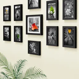 RANDOM Set Of 11 Black Solid Collage Photo Frames image 1