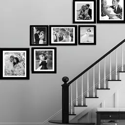 Stuthi Arts Black 5 to 7 Pieces Glass Wall Photo Frames-image-71