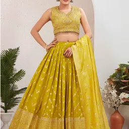 Chandbaali Embroidered Ready to Wear Lehenga & Blouse With Dupatta-picture-25