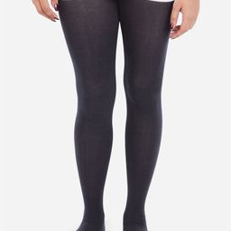 Bonjour Women Black Solid Cotton Stockings-image-10