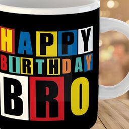 Keviv Black & Red Text or Slogans Printed Ceramic Glossy Mug 325 ml-image-55