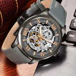Franklord Men Leather Bracelet Style Straps Analogue Automatic Mechanical Watch F-108 GTG21-picture-23