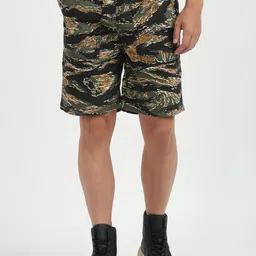 ALCOTT Men Pure Cotton Camouflage Printed Shorts-picture-10