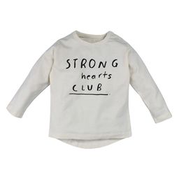 Nino Bambino Unisex Kids Grey Typography Printed Organic Cotton Applique T-shirt-image-33