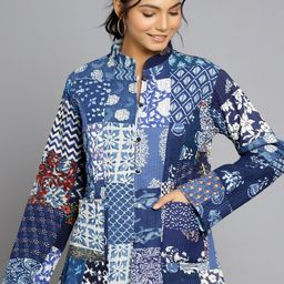 HANDICRAFT PALACE Women Printed Cotton Tailored Jacket-picture-55