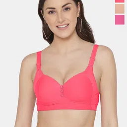 Tweens Plus Size Pack Of 3 Full Coverage Lightly Padded Minimizer Bra - All Day Comfort-4