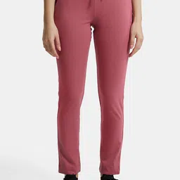Jockey Women Pink Solid Track Cotton Pants-picture-39