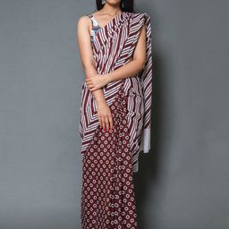 KALINI Striped Pure Cotton Saree-image-55