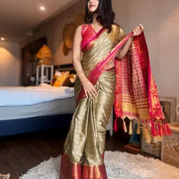 KALINI Woven Design Zari Saree-picture-24