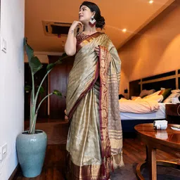 KALINI Woven Design Zari Saree-picture-27