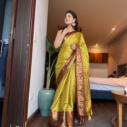 KALINI Zari Woven Tassel Saree-picture-17