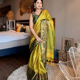 KALINI Woven Design Zari Saree-picture-29