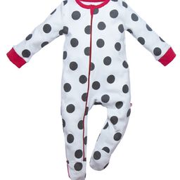 Nino Bambino Infant Boys White & Black Printed Pure Organic Cotton Sleepsuit-image-20