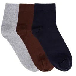 N2S NEXT2SKIN Men Pack Of 3 Ankle-Length Cotton Socks-image-45