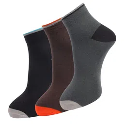 Dollar Socks Men Pack Of 3 Assorted Ankle-Length Cotton Socks-5