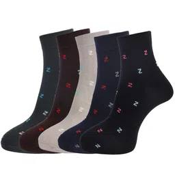 Dollar Socks Men Pack Of 5 Assorted Ankle-Length Cotton Socks-image-50