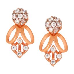 BHIMA 18K Hallmark (750) Purity Yellow Gold Rose Polish Stone Stud-image-74