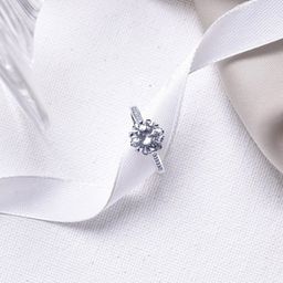 JOKER & WITCH  Silver Toned Achlys Rhinestone Ring-53