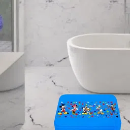 Kuber Industries Blue & Black 2 Pieces Printed Bathroom & Kitchen Stool-picture-56