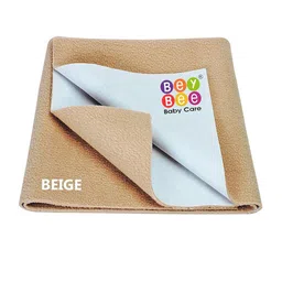 BeyBee Kids Beige Quickly Dry Waterproof Bed Protector Sheet-image-4
