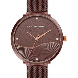 CARLOS PHILIP Women Round Dial Steel Bracelet Style Straps Analogue Watch E SS B01707-4-image-91