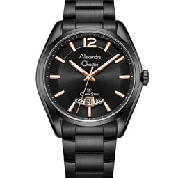 Alexandre Christie Men Dial & Stainless Steel Bracelet Style Straps Analogue Watch 8679MDBIPBARG-image-16