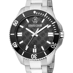 Roberto Cavalli Men Textured Dial & Stainless Steel Straps Watch RC5G013M0085-picture-46