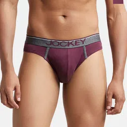 Jockey Men Pack of 2 Super Combed Cotton Rib Solid Brief with Ultrasoft Waistband 8044-picture-36