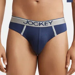 Jockey Men Pack of 2 Super Combed Cotton Rib Solid Brief with Ultrasoft Waistband 8044-picture-22