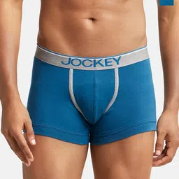 Jockey Men Pack of 2 Super Combed Cotton Rib Solid Trunk with Ultrasoft Waistband 8015-picture-28