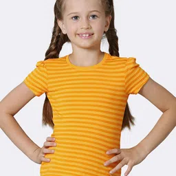 Van Heusen Girls Cotton Striped T-shirt-image-68