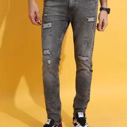 Highlander Men Highly Distress Skinny Fit Stretchable Jeans-picture-23