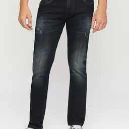 Pepe Jeans Men Slim Fit Low Distress Heavy Fade Stretchable Jeans-picture-10