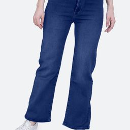 FCK-3 Women Bootilicious Wide Leg High-Rise Light Fade Clean Look Stretchable Jeans-picture-15