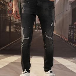 Highlander Men Highly Distress Skinny Fit stretchable Jeans-picture-16
