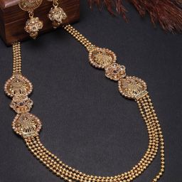 Sukkhi Gold-Plated Kundan-Studded Jewellery Set-image-62