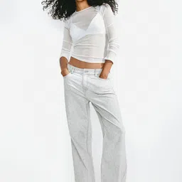 H&M Straight Twill Trousers-image-53