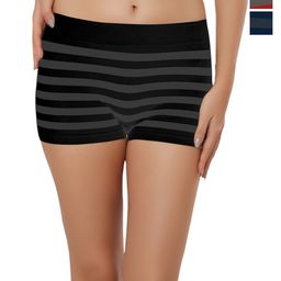Bella Voste Pack Of 3 Striped Boy Shorts Briefs-image-95