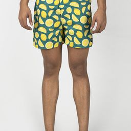 wHAT'S DOwn Men Green Pure Cotton Boxer Shorts-image-13