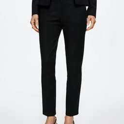 MANGO Women Black Skinny Fit Sustainable Chinos-picture-16