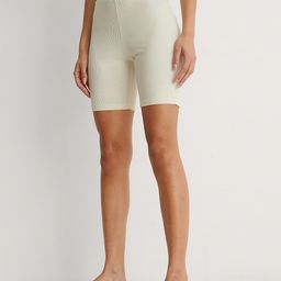 NA-KD Women Beige Slim Fit High-Rise Shorts-image-82