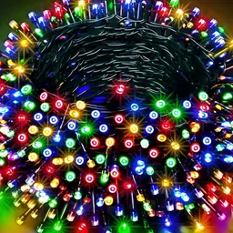 SPARK WORLD Blue & Green LED String Lights-17